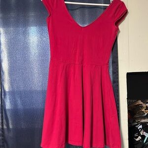 Hollister cap sleeve V-neck Skater dress